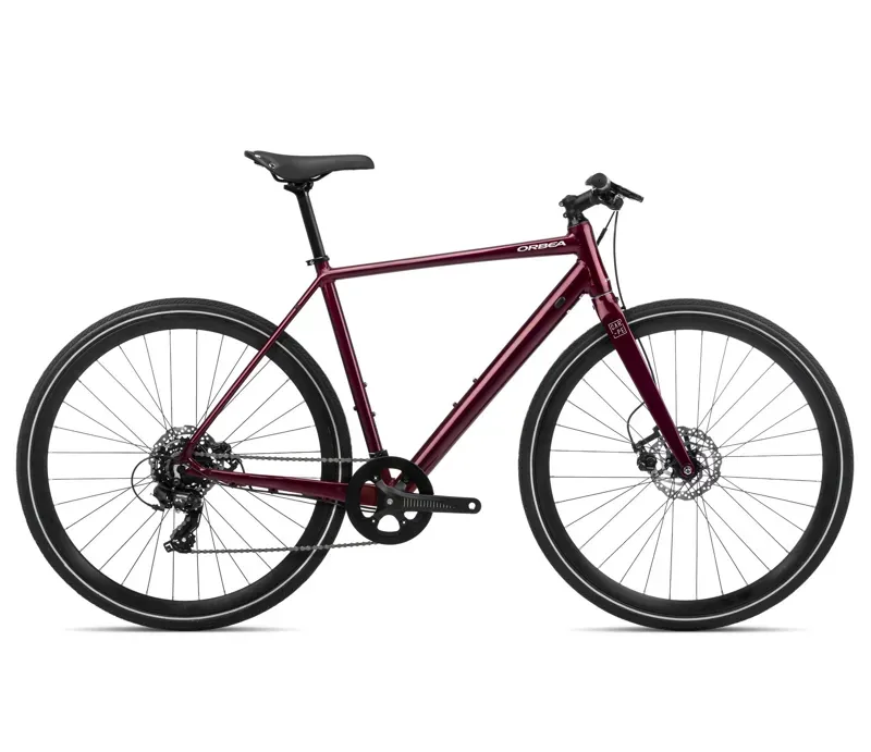 Orbea Carpe 40 Commute Bike in Metallic Dark Red