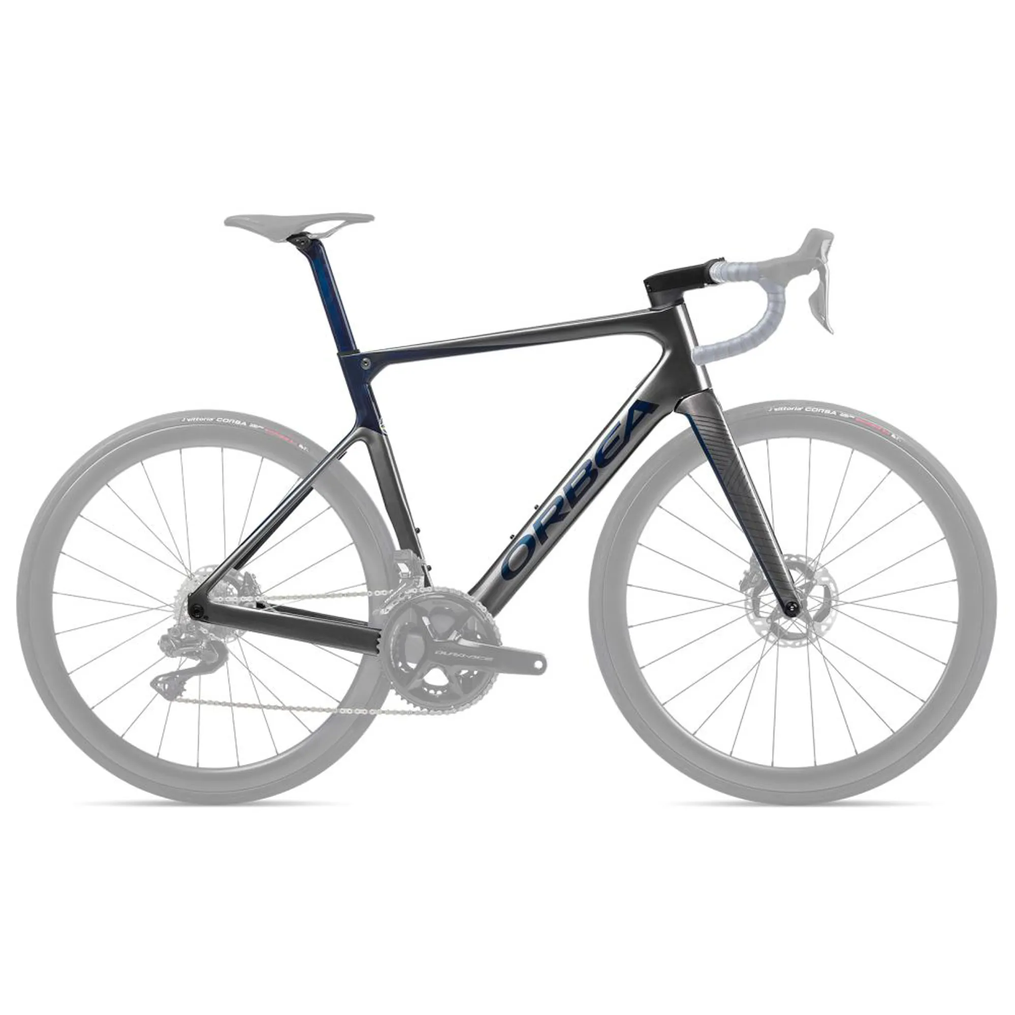 Orbea Orca Omx Road Bike Frameset in Glitter Antracite/Blue Carbon