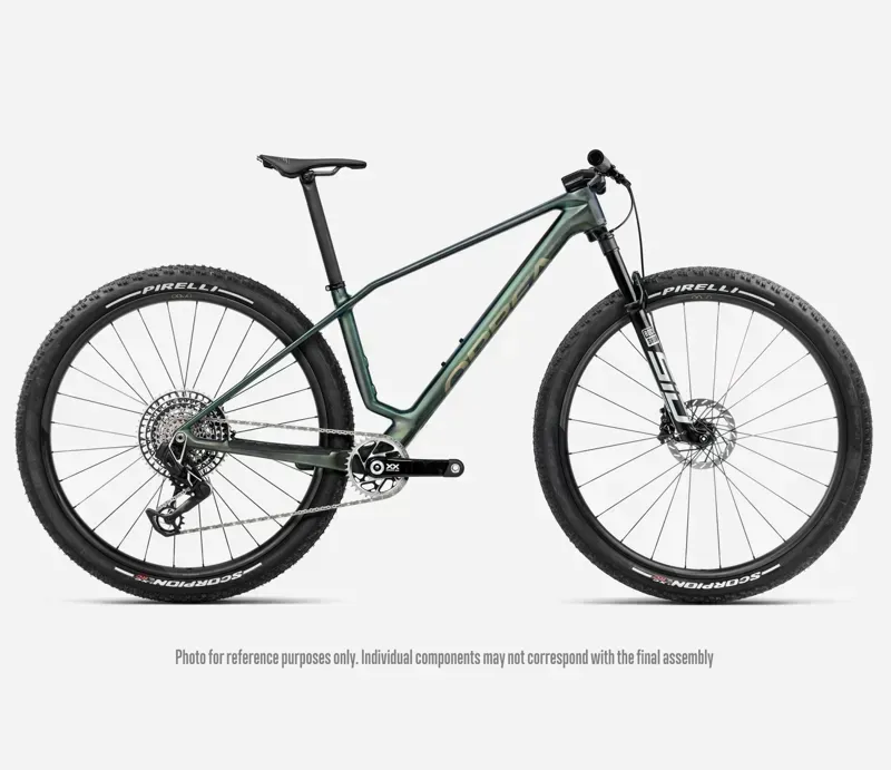 Orbea Alma M-Ltd Mountain Bike In Seaweed Carbon View Matt-Gloss
