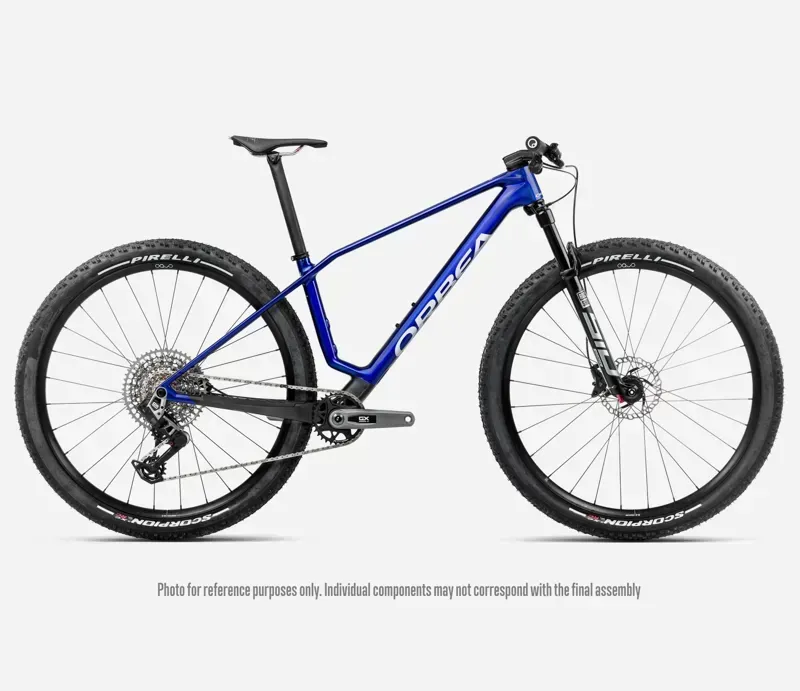 Orbea Alma M-Pro Mountain Bike In Cobalt Blue Gloss/Carbon Raw Matt