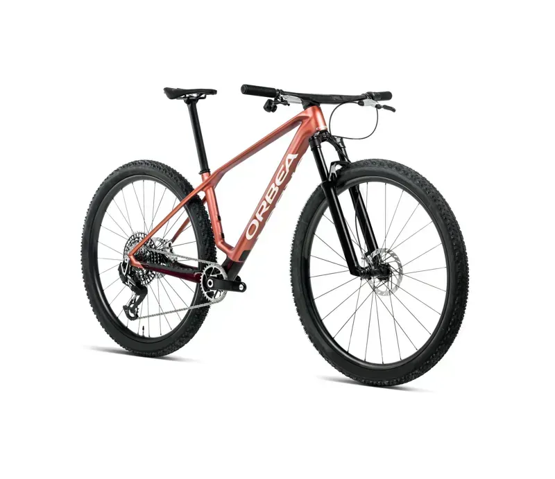 Orbea Alma M-Pro Mountain Bike In Mars Red Matt/Burgundy Red Gloss-1
