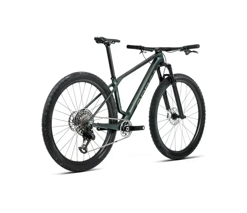 Orbea Alma M-Pro Mountain Bike In Seaweed Carbon View Matt-Gloss-2