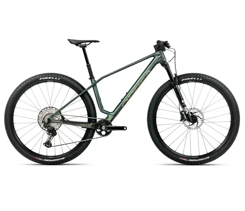 Orbea Alma M20 Mountain Bike In Seaweed Carbon View Matt-Gloss