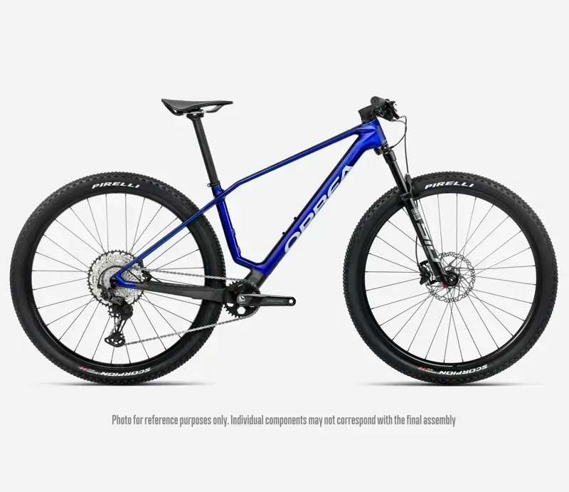 Orbea Alma M30 Mountain Bike in Cobalt Blue Gloss/Carbon Raw Matt