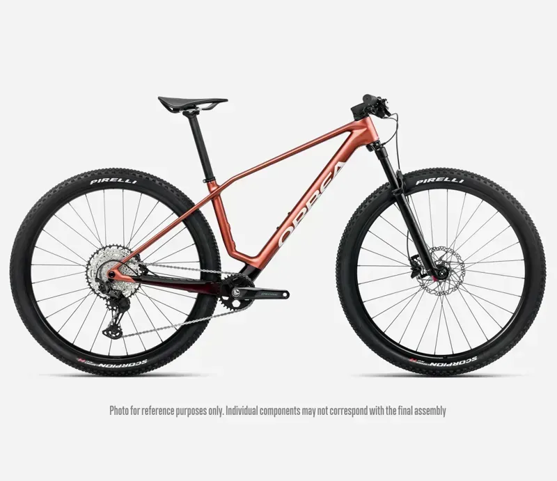 Orbea Alma M30 Mountain Bike in Mars Red Matt/Burgundy Red Gloss