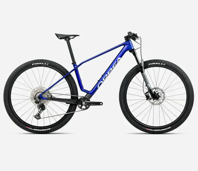 Orbea Alma M50 Mountain Bike in Cobalt Blue Gloss/Carbon Raw Matt