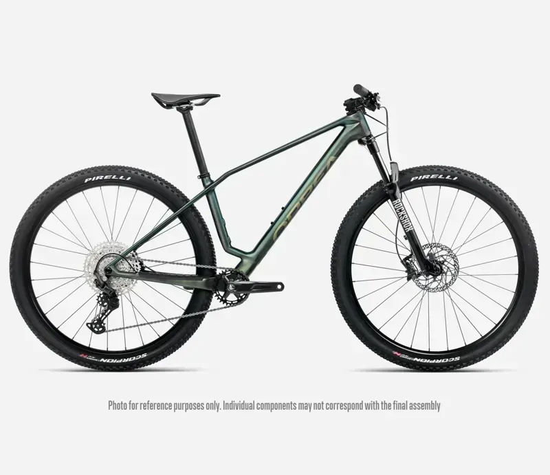 Orbea Alma M50 Mountain Bike in Seaweed Carbon View Matt-Gloss