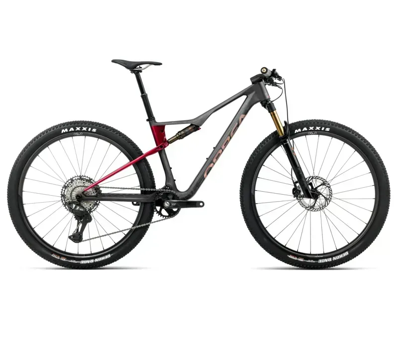 Orbea Oiz M-Pro Mountain Bike In Diamond Carbon View Matt/Cherry Red Gloss
