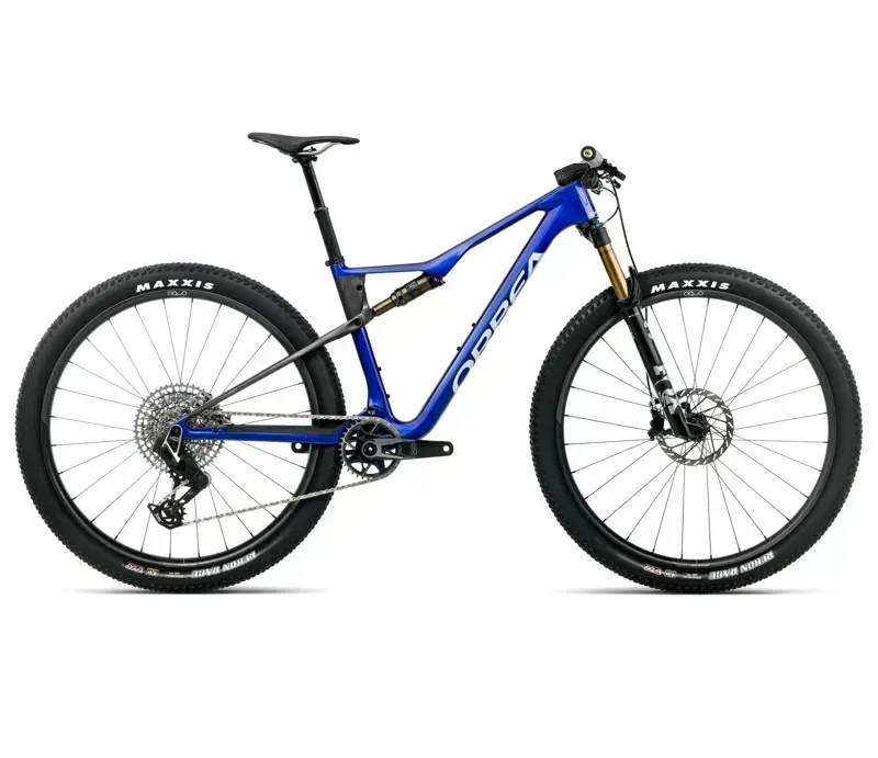 Orbea Oiz M-Team AXS Mountain Bike In Cobalt Blue Gloss/Carbon Raw Matt