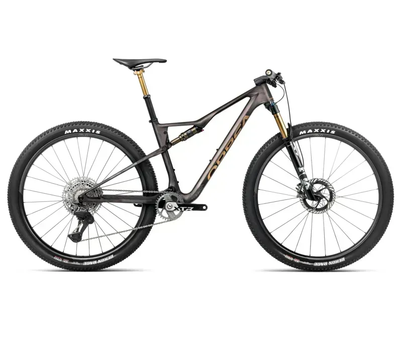 Orbea Oiz M-Team Factory Mountain Bike In Bronze Carbon View/Titan Gold Matt-Gloss