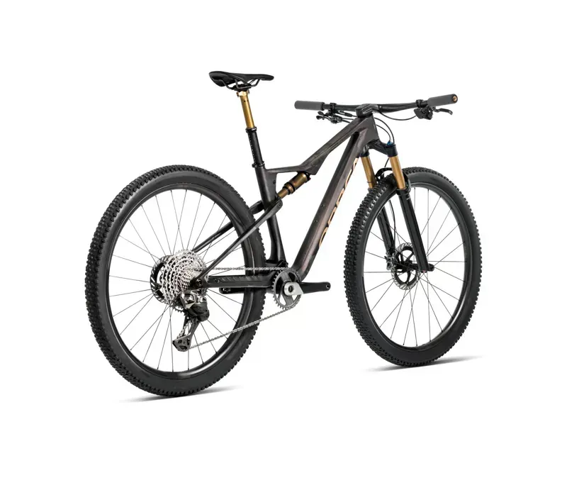 Orbea Oiz M-Team Factory Mountain Bike In Bronze Carbon View/Titan Gold Matt-Gloss-2