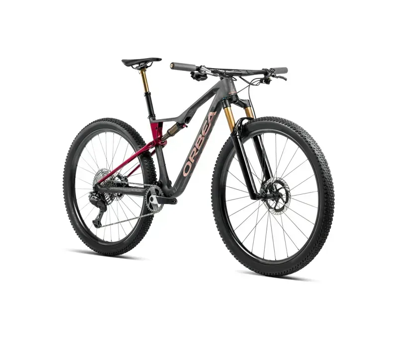 Orbea Oiz M-Team Factory Mountain Bike In Diamond Carbon View Matt/Cherry Red Gloss-1