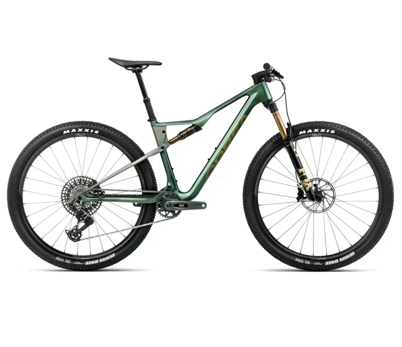 Orbea Oiz M10 AXS Mountain Bike In Seaweed Carbon View Gloss/Spaceship Green Matt