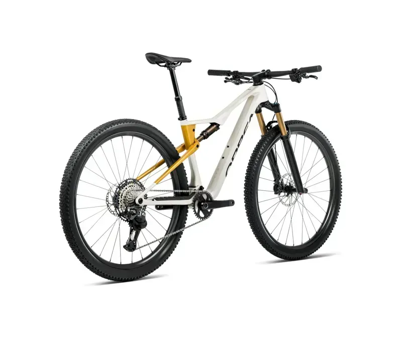 Orbea Oiz M10 Mountain Bike in Ivory White Gloss/Bumblebee Yellow Matt-2