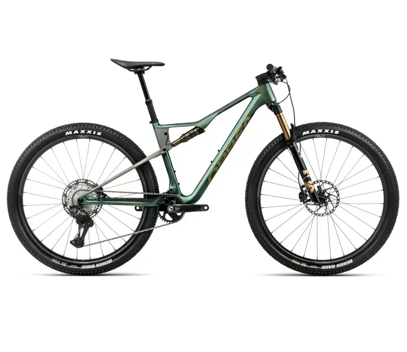 Orbea Oiz M10 Mountain Bike in Seaweed Carbon View Gloss/Spaceship Green Matt