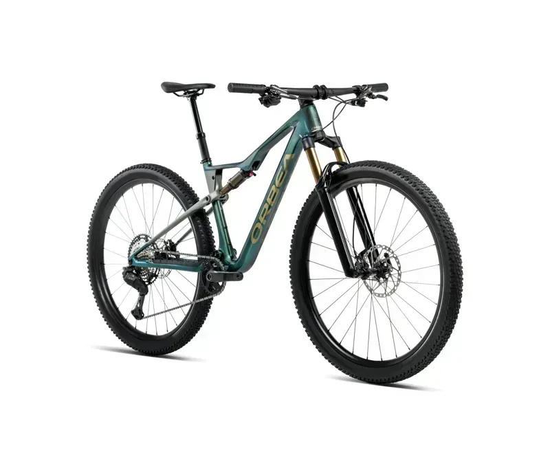 Orbea Oiz M10 Mountain Bike in Seaweed Carbon View Gloss/Spaceship Green Matt-1