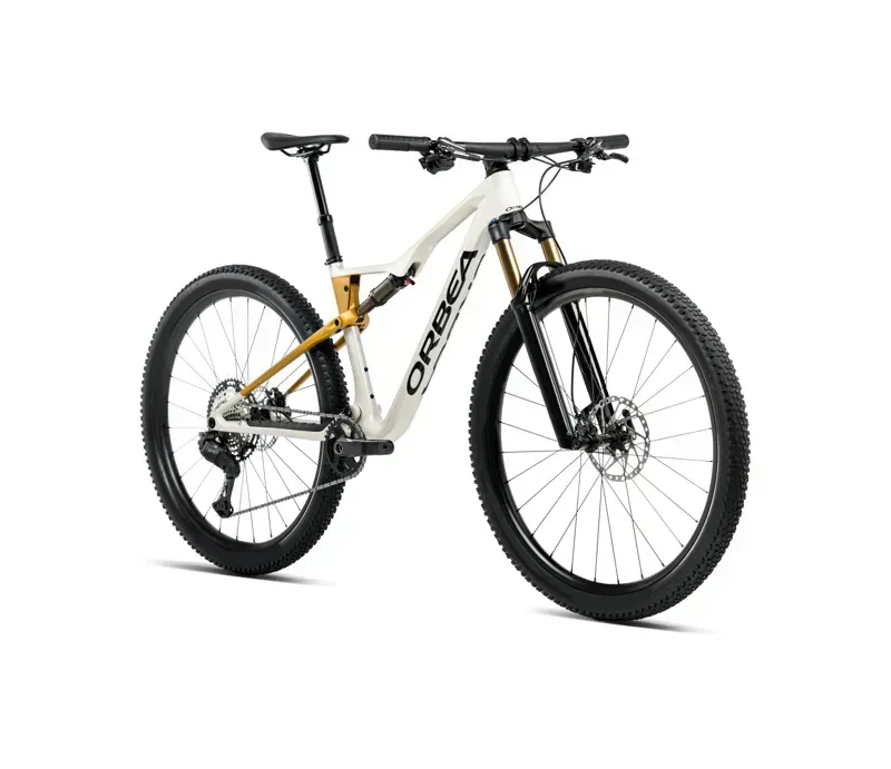 Orbea Oiz M30 Mountain Bike in Ivory White Gloss/Bumblebee Yellow Matt-1