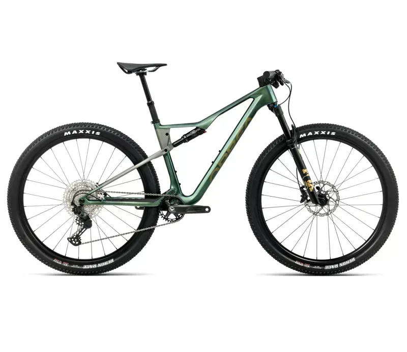 Orbea Oiz M30 Mountain Bike in Seaweed Carbon View Gloss/Spaceship Green Matt
