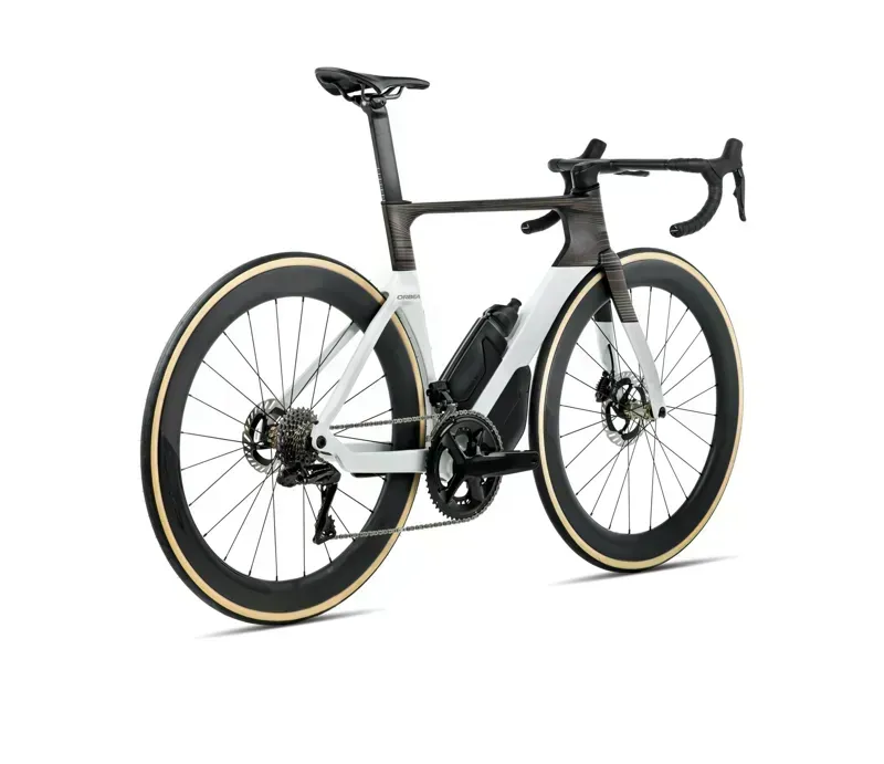 Orbea ORCA AERO M21eLTD Road Bike in Magic Gold Gloss/Carbon Raw Matt-2