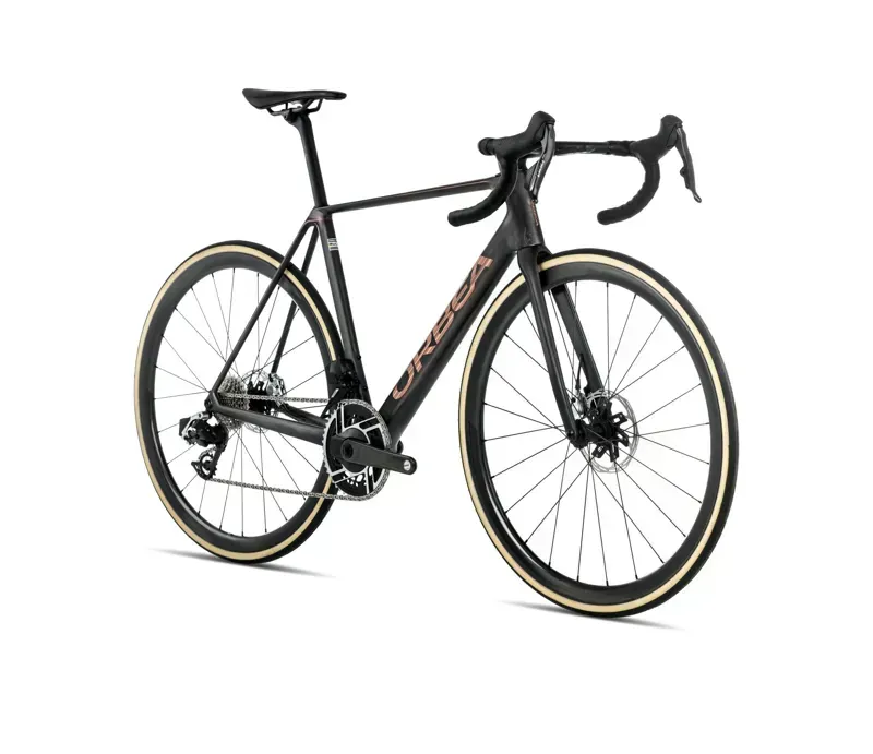 Orbea ORCA M21eLTD PWR Road Bike in Diamond Carbon View/Sunset Carbon View Matt-1