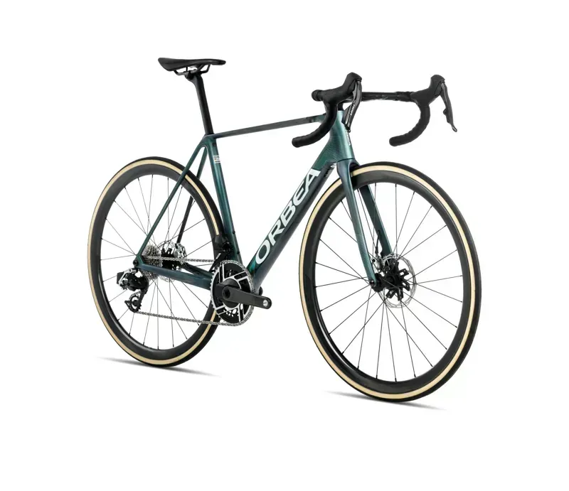 Orbea ORCA M30iLTD PWR Road Bike in Escape Green/Carbon View Matt-1