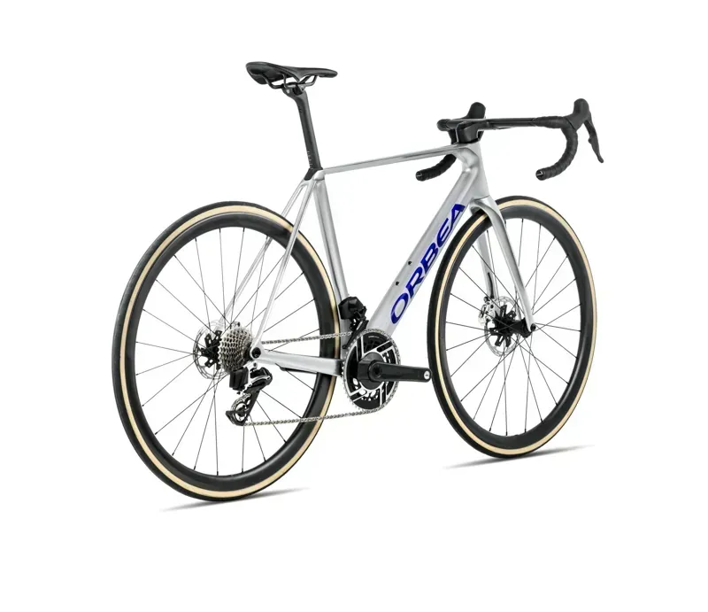 Orbea ORCA M30iLTD PWR Road Bike in Spark Silver/Titain Grey Gloss-2