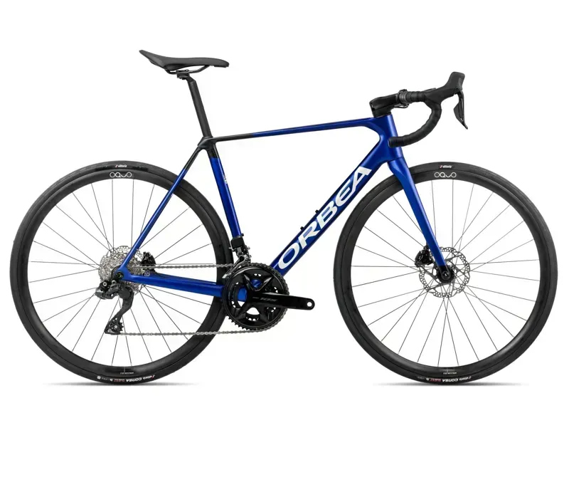 Orbea ORCA M35i Road Bike In Carbon Blue/Carbon Raw Matt