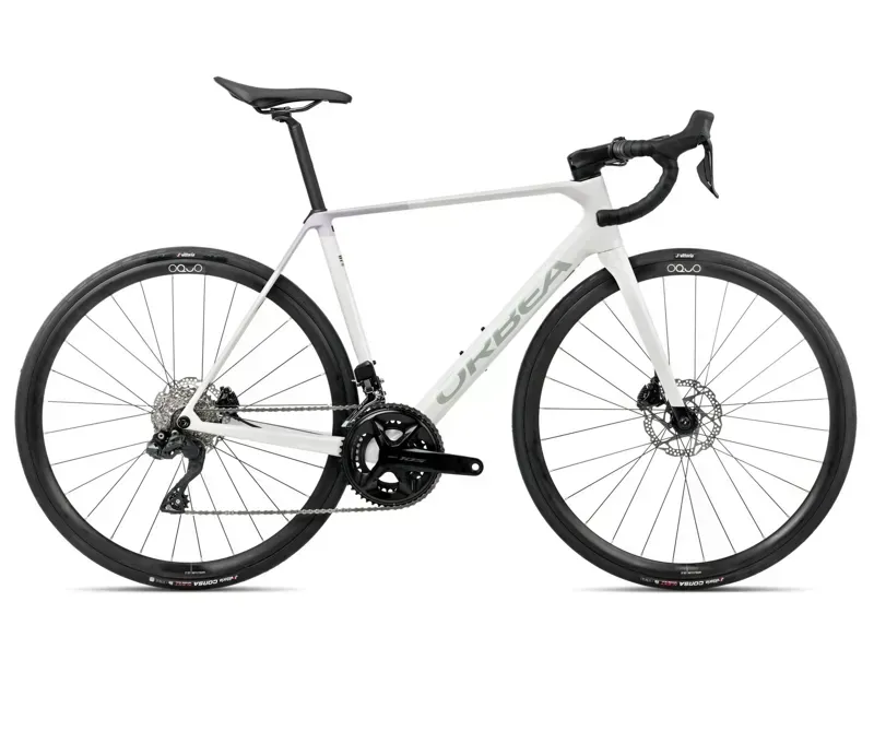 Orbea ORCA M35i Road Bike In Iris White Gloss/Lilac Matt