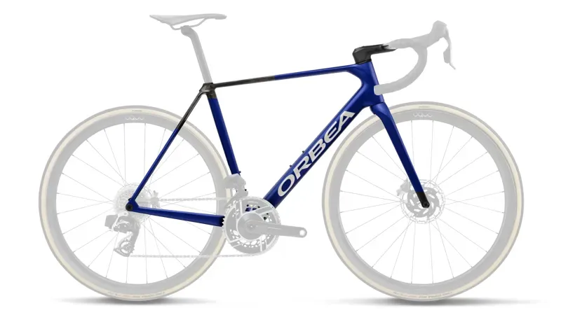 Orbea Orca OMR Road Bike Frameset In Blue/Carbon Raw Matt
