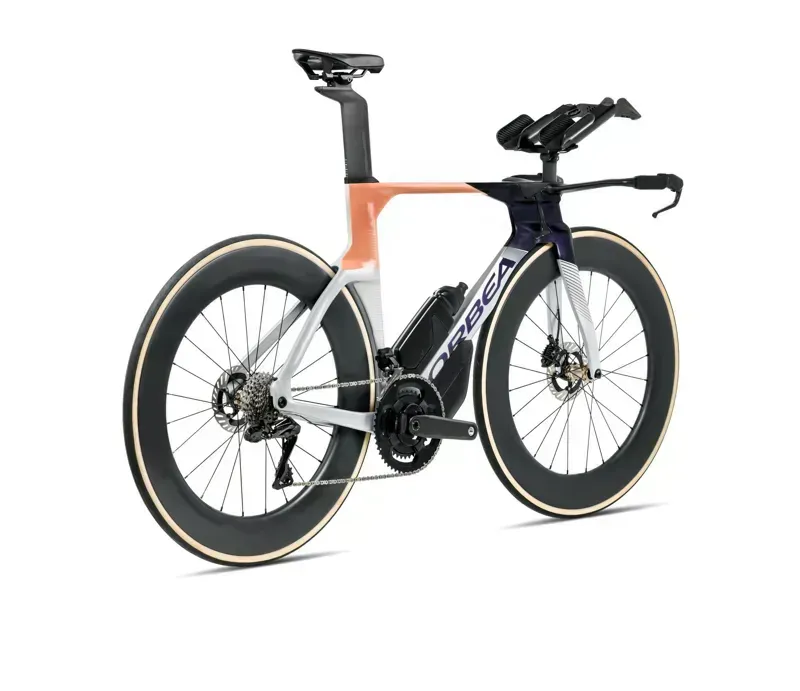 Orbea Ordu M30iLTD Triathlon Bike In Halo Silver/Tanzanite/Orange Cloud Gloss-2