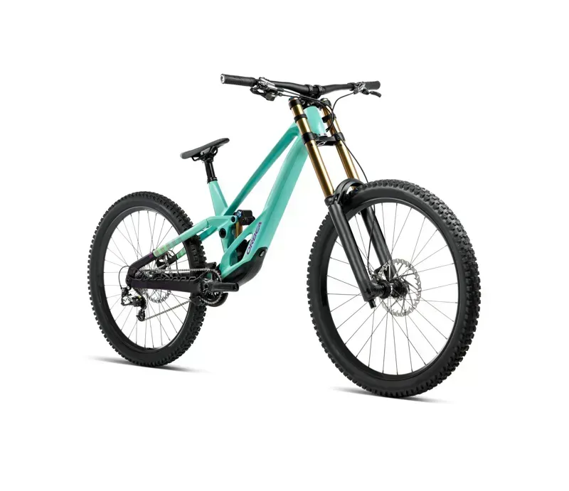 Orbea Rallon DH-LTD Mountain Bike In Aloha Green/Fantasy Purple Carbon View Gloss-1