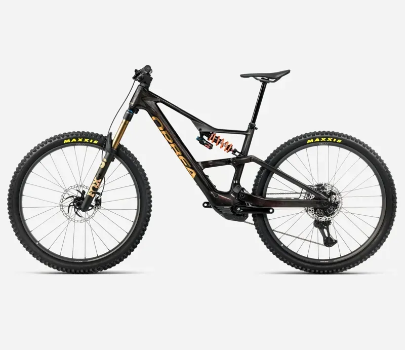 Orbea Rise LT M-Team E-MTB In Cosmic Carbon View/Golden Sand Gloss-1