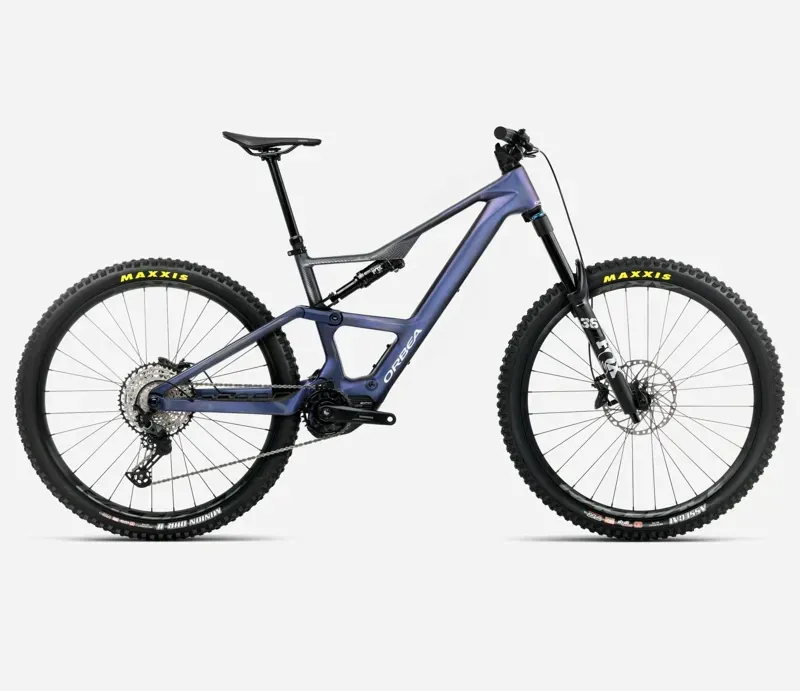 Orbea Rise LT M20 E-MTB In Tanzanite Carbon View/Carbon Raw Matt
