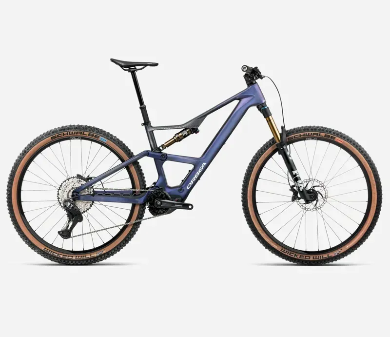 Orbea Rise SL M10 420W E-MTB in Tanzanite Carbon View/Carbon Raw Matt