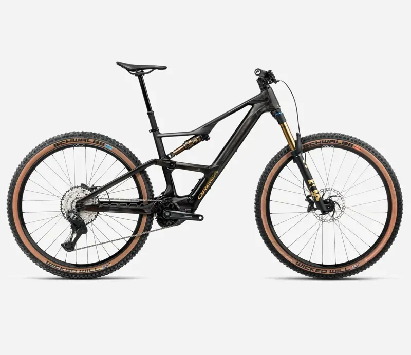 Orbea Rise SL M10 630W E-MTB in Cosmic Carbon View/Golden Sand Gloss