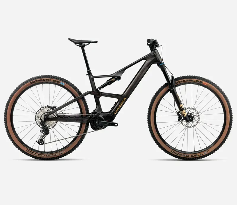 Orbea Rise SL M20 630W E-MTB in Cosmic Carbon View/Golden Sand Gloss