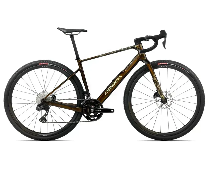 Orbea Terra M20ITEAM Carbon Gravel Bike in Caramel Carbon View Gloss