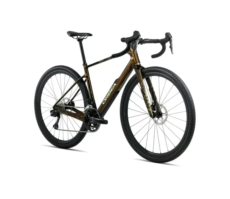 Orbea Terra M20team Gravel Bike In Caramel Carbon View Gloss-1