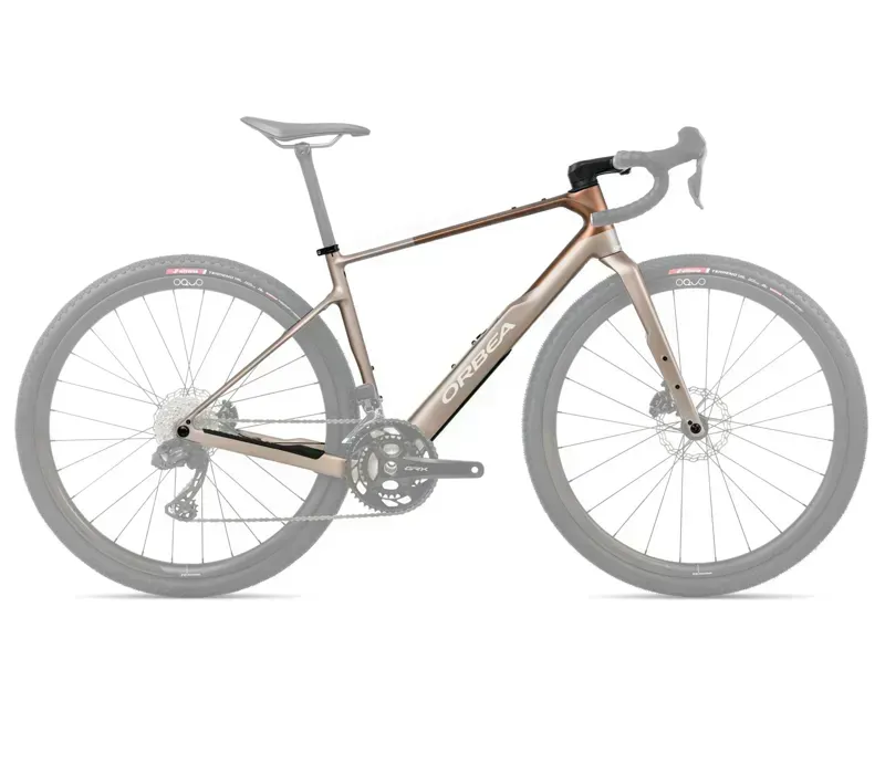 Orbea Terra OMR Gravel Bike Frameset In Nickel/Met Cinnamon Matt