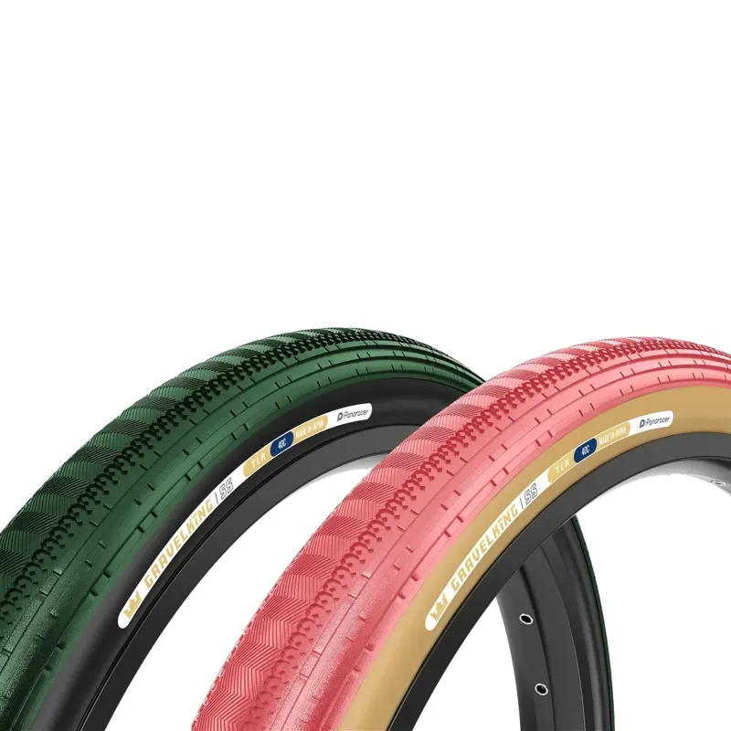 Panaracer GravelKing SS Colour Edition 2026 TLR Gravel Tyre: SAKURA/BLACK 700x4-1