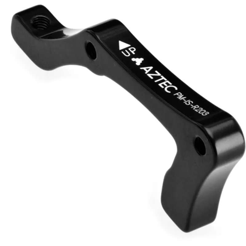Aztec IS-Post 203mm Rear Brake Caliper Adapter in Black