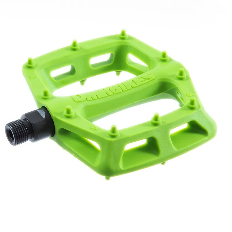 DMR V6 Cro-Mo Axle Plastic Pedal in Green