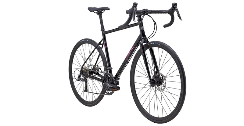 Marin Nicasio Gravel Bike in Gloss Black/Pink-1