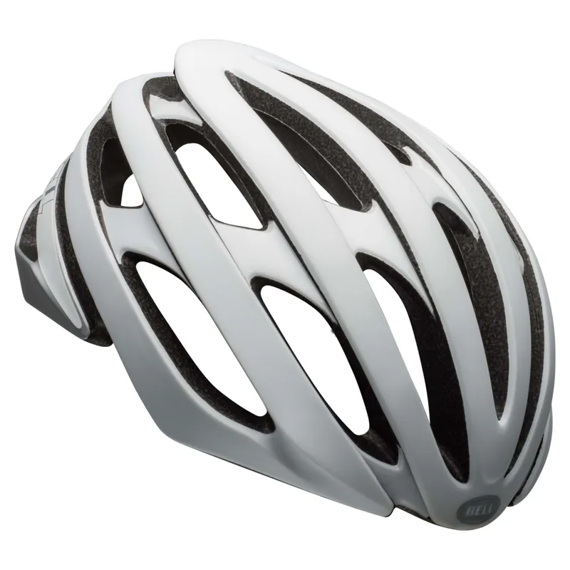 Bell Stratus Mips Road Helmet: Matte/Gloss White/Silver-1