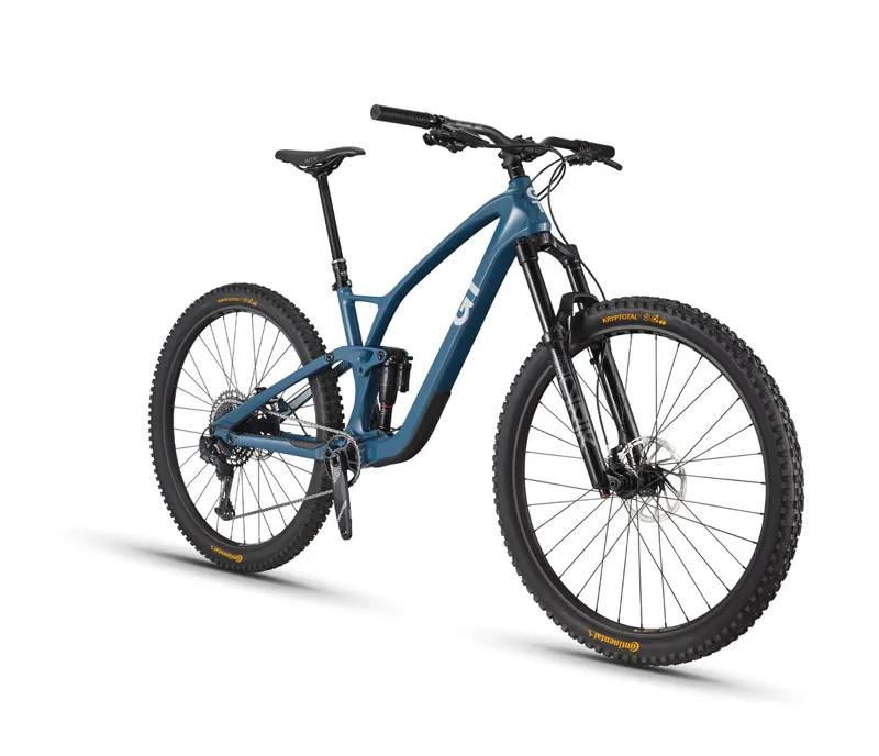 GT Sensor Carbon Pro Full Suspension Mountain Bike 2023 Blue
