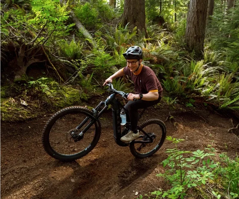 Marin Alpine Trail E1 Bosch E-Mountain Bike In Red/Gloss Black-1