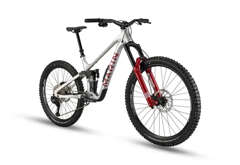 Marin Alpine Trail XR Mountain Bike in Grey/White/Red-4
