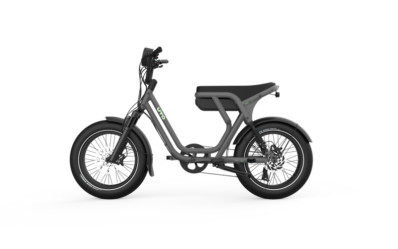 UTO OG200 Two-Seater Cargo Electric Bike Graphite Grey-3