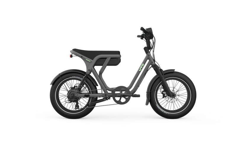 UTO OG200 Two-Seater Cargo Electric Bike Graphite Grey-5