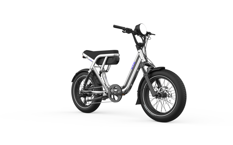 UTO OG200 Two-Seater Cargo Electric Bike Metallic-2